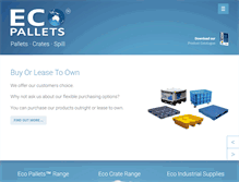 Tablet Screenshot of ecopallets.com.au